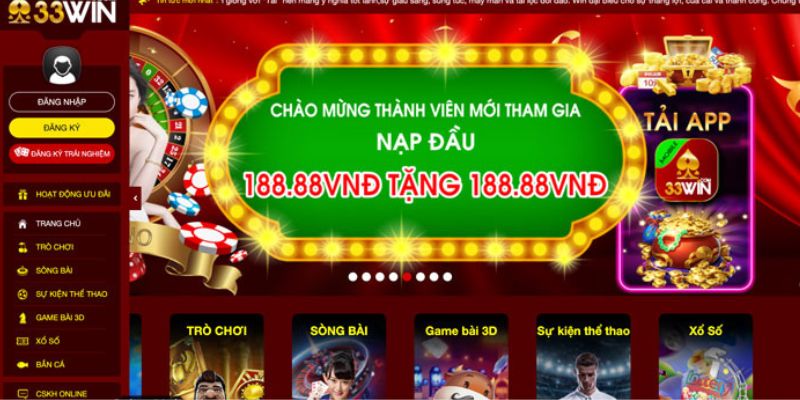 Các ưu đãi đặc biệt tại 33win70